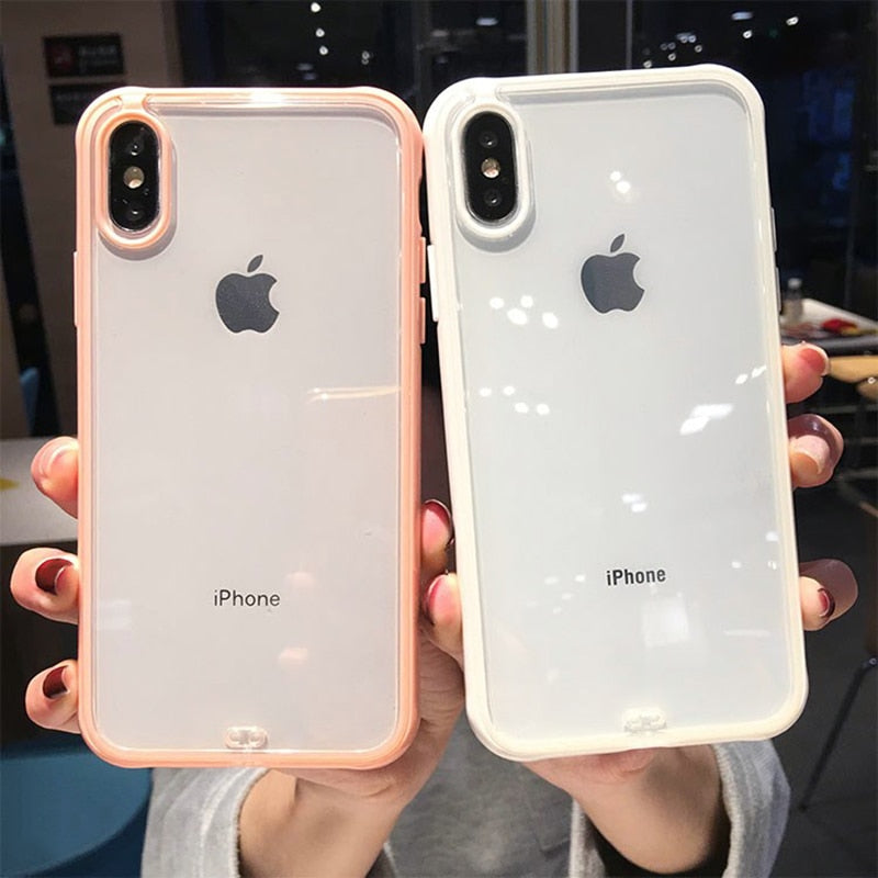 Shockproof Bumper Transparent  iPhone Case