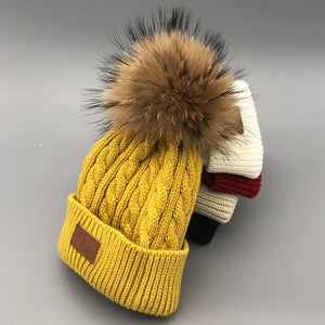 Kids Pom Pom beanies
